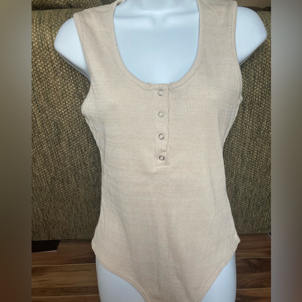 Missguided Snap Button Tank Bodysuit